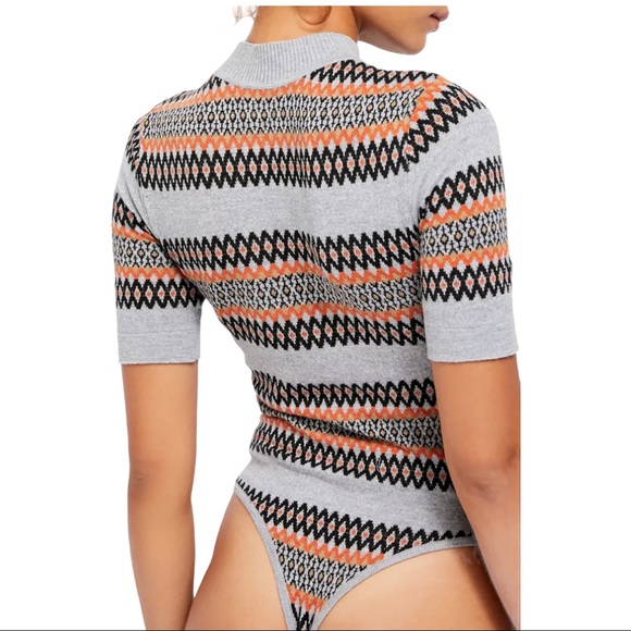 NWT FREE PEOPLE Winter Warmer Sweater Bodysuit XL - Picture 4 of 8